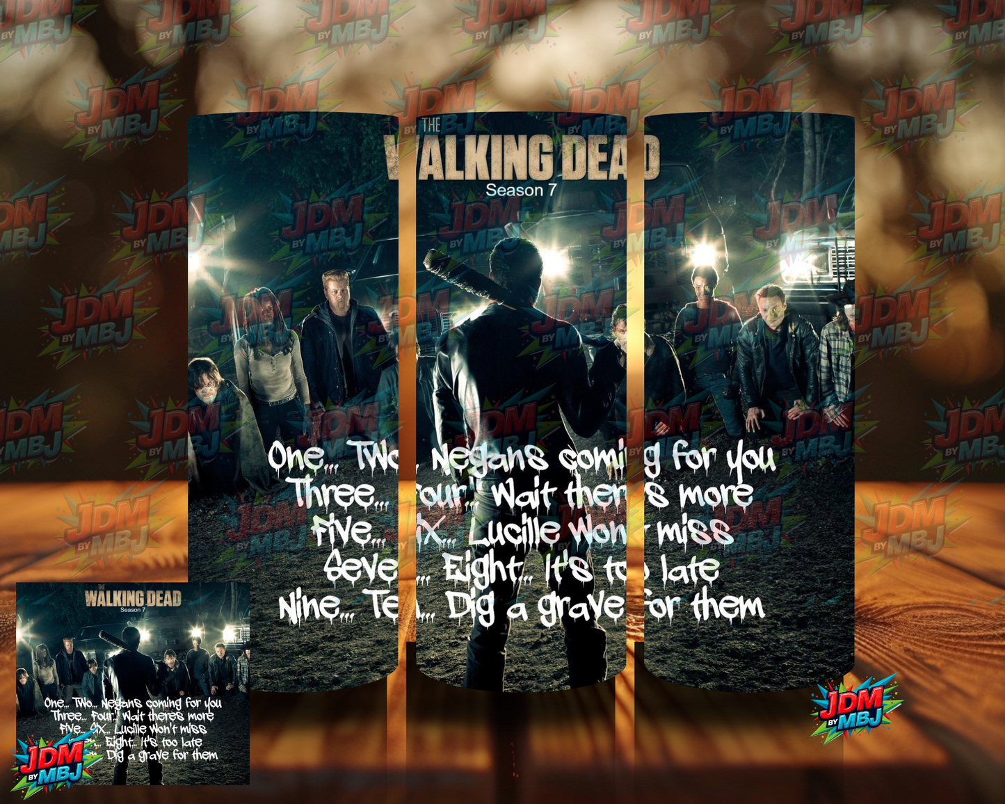 Inspired by Walking Dead Sublimation Prints