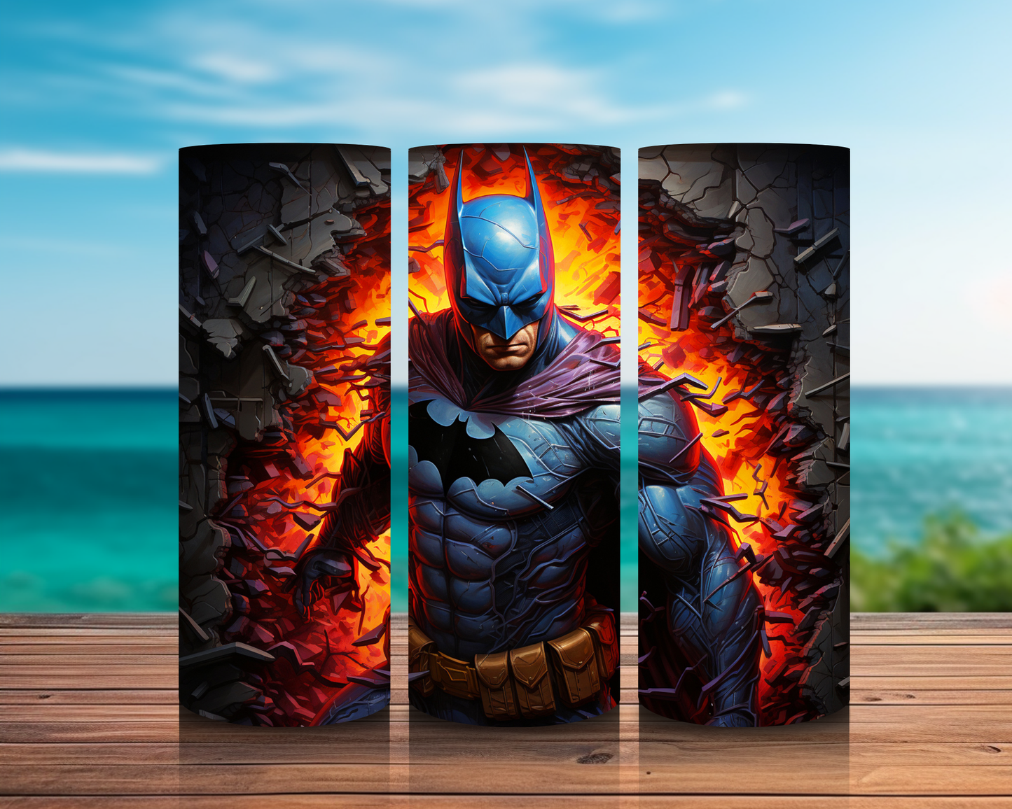 Inspirado en superhéroes 3D en impresiones de sublimación de pared
