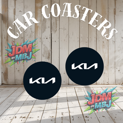 Juego de 2 posavasos para coche fabricados