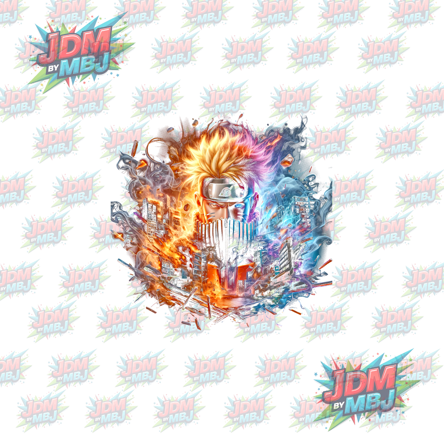 Iron On - Naruto 'Halftone' DTF