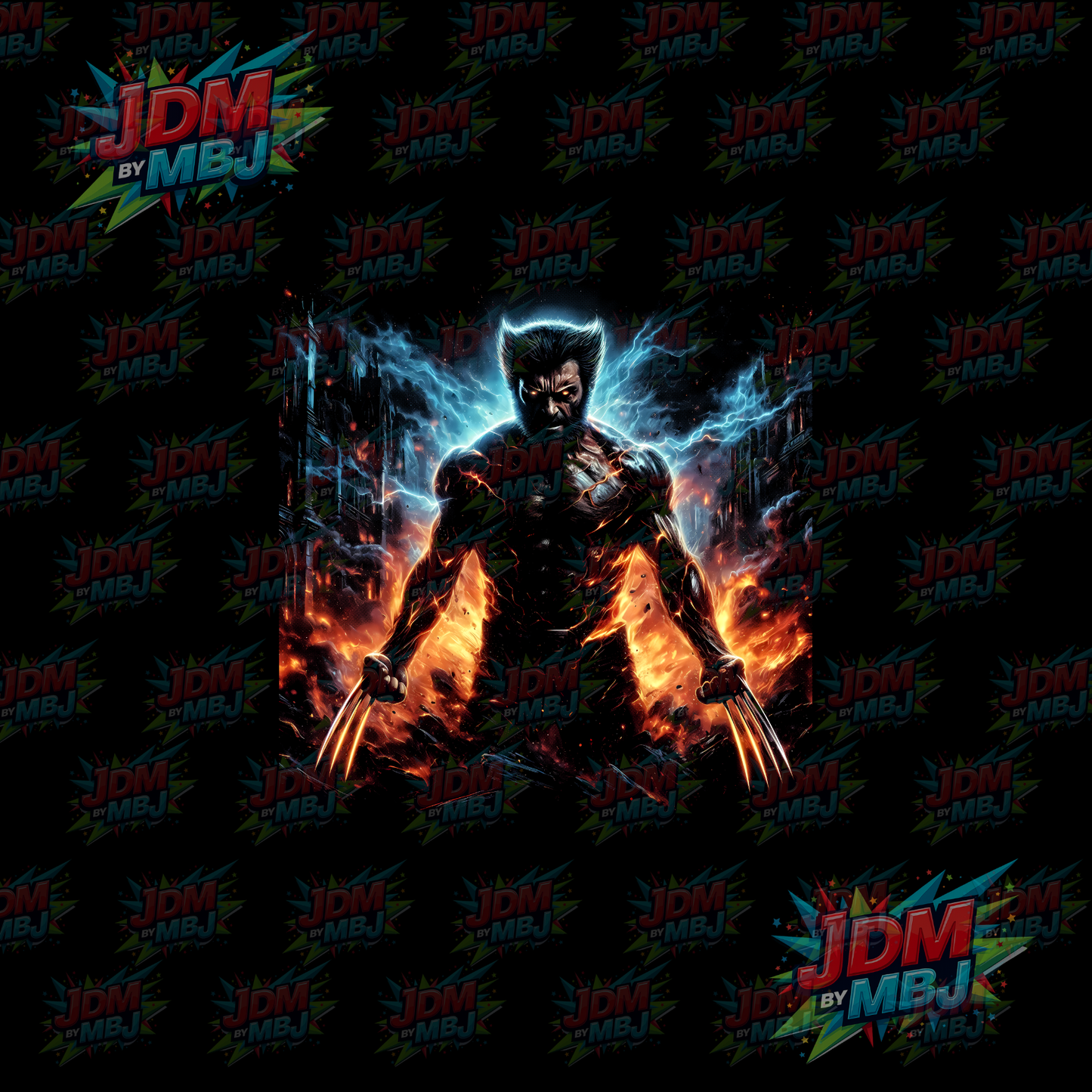 Iron On - Superhero Halftone DTF