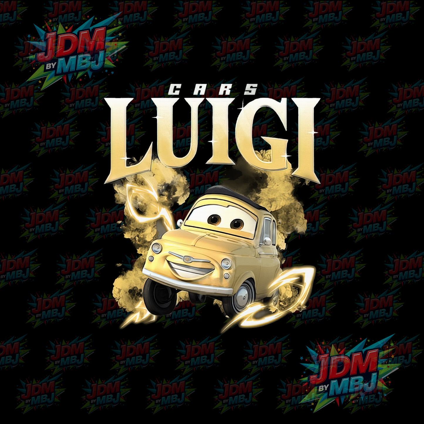 Iron On - Luigi "Lighting McQueen" DTF 24cm