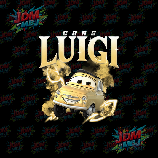 Iron On - Luigi "Lighting McQueen" DTF 24cm