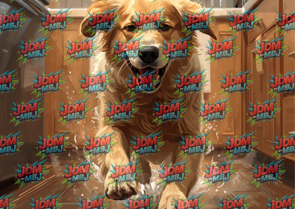 Golden Retriever Cutting Board Sublimation Prints