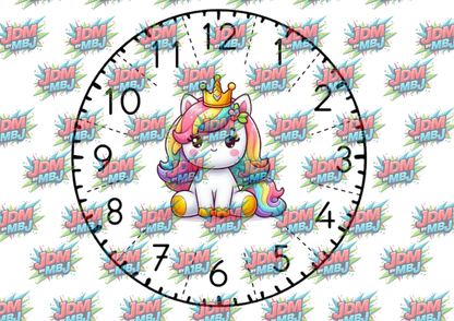 Clock Sublimation Prints- Inspired by Disney, Stitch & More