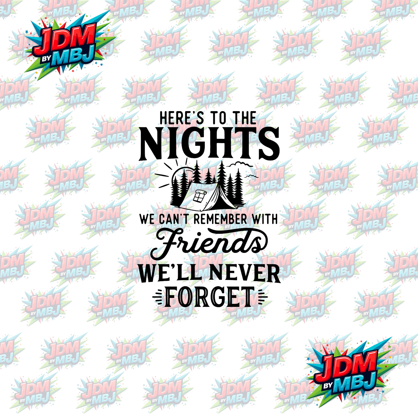 Iron On - Here To the Nights DTF 20cm