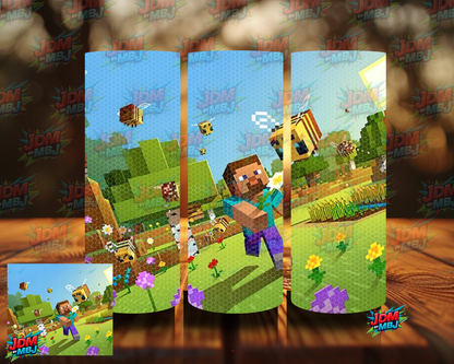 Rhinestone Minecraft 20oz Sublimation Prints