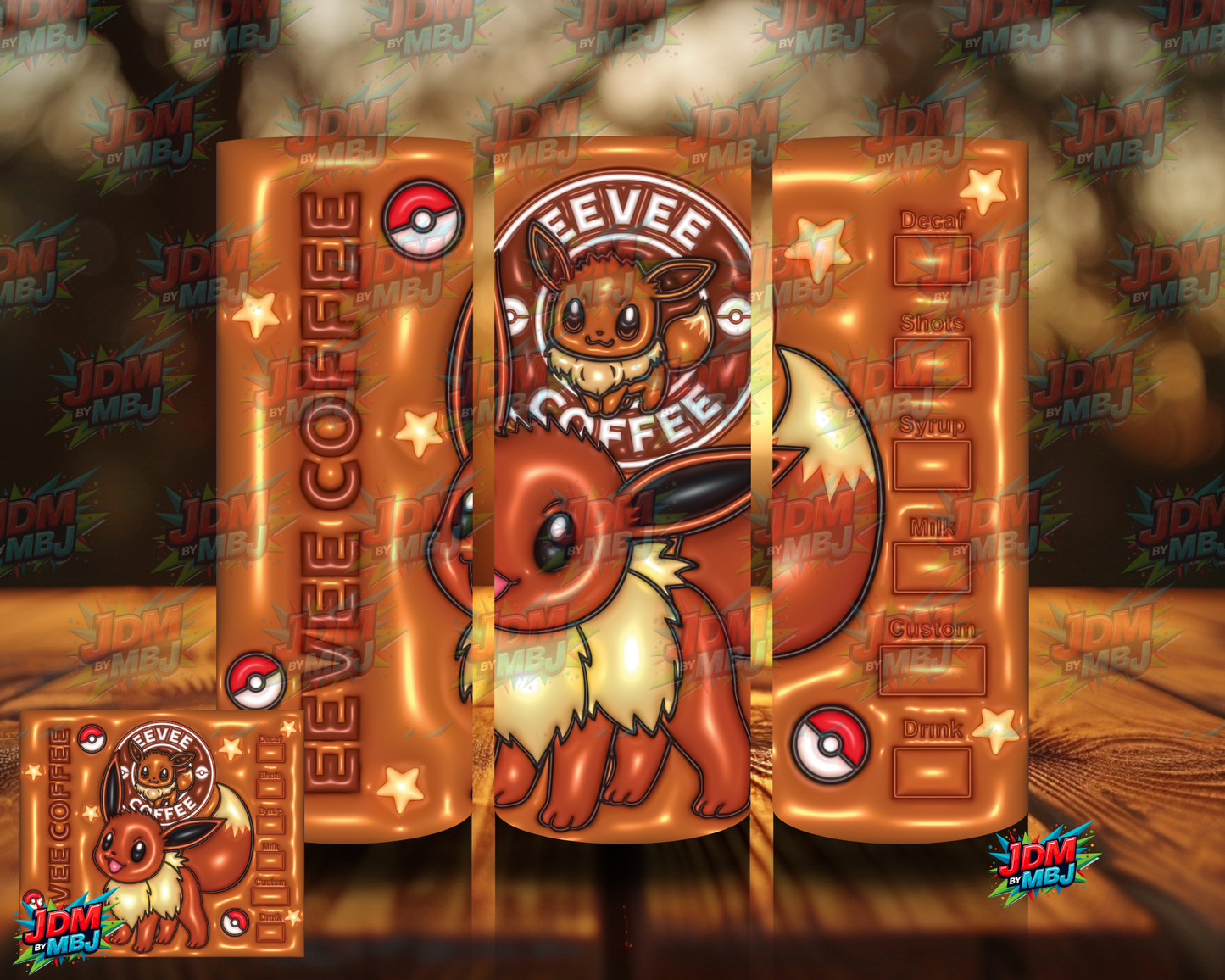 Bubble Style "Coffee" Sublimation Prints