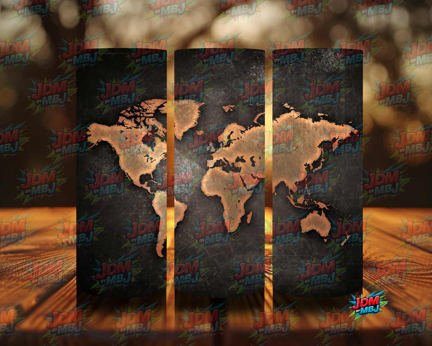 Inspired by World Maps Sublimation Prints