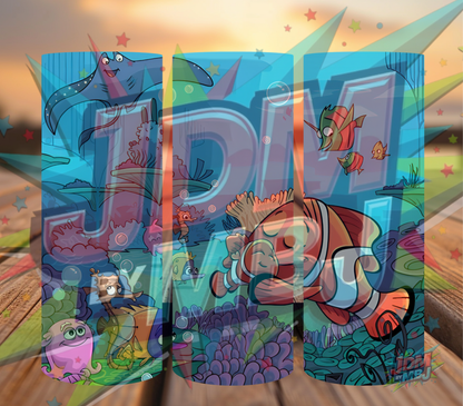 Inspirado en las impresiones de sublimación de Buscando a Nemo