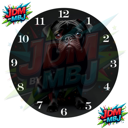 Impresiones de sublimación de relojes de 20 cm x 20 cm, inspirados en pájaros, perros y tigres.