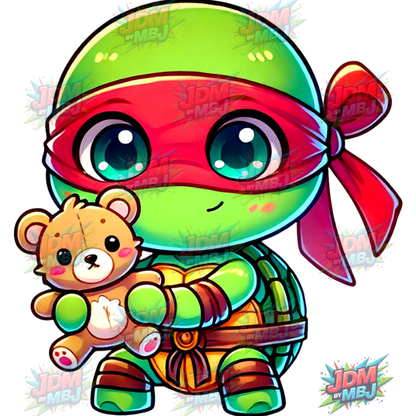 Pegatina termoadhesiva de las Tortugas Ninja Adolescentes Mutantes (25 cm)