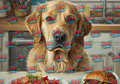 Golden Retriever Cutting Board Sublimation Prints