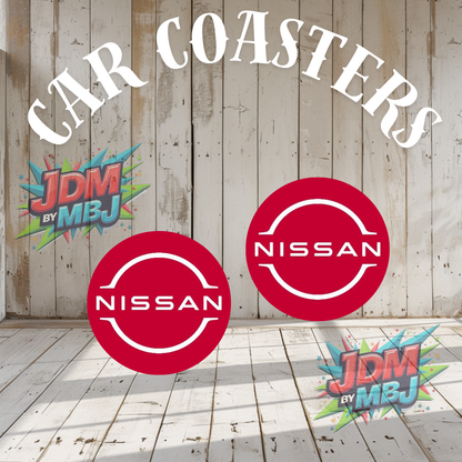 Juego de 2 posavasos para coche fabricados