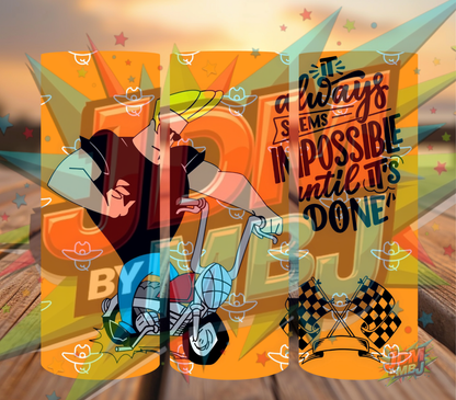 Inspirado en las impresiones de sublimación de Johnny Bravo