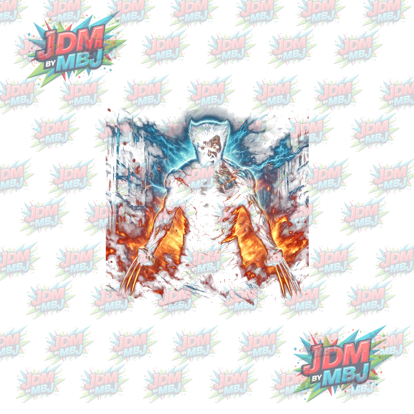 Iron On - Superhero Halftone DTF