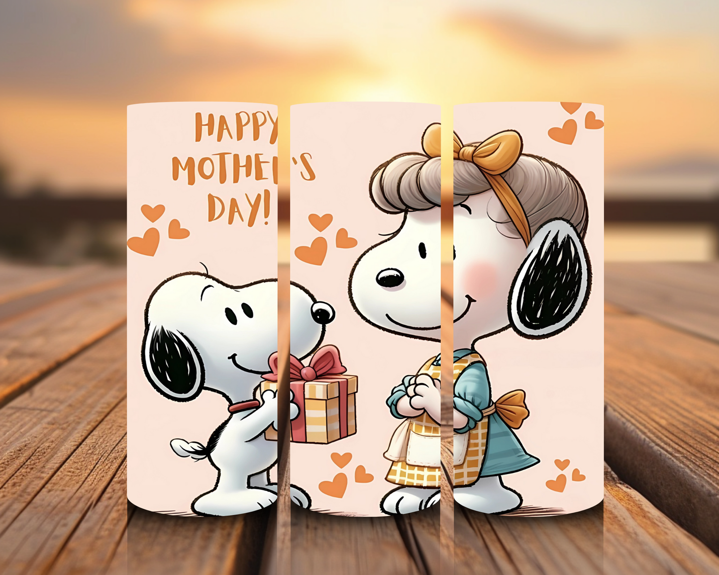 Inspirado en las impresiones de sublimación de Snoopy