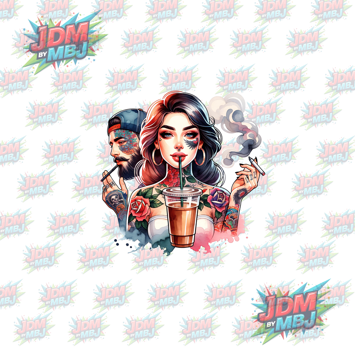 Iron On - Tattoo Girl DTF