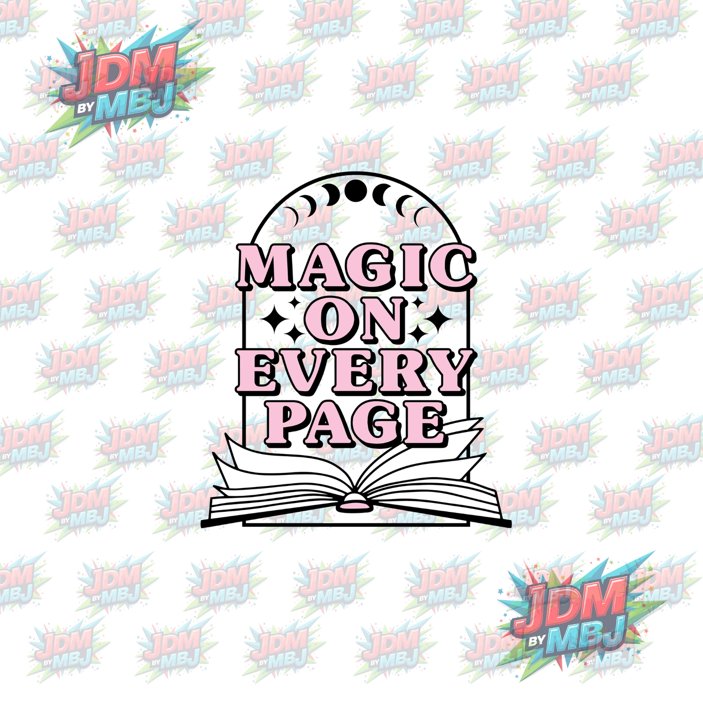 Iron On - Magic On Every Page DTF 20cm