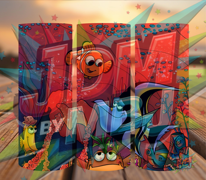 Inspirado en las impresiones de sublimación de Buscando a Nemo