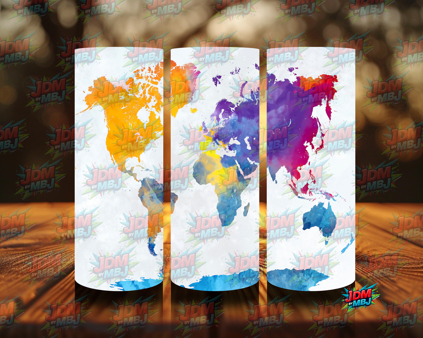 Inspired by World Maps Sublimation Prints