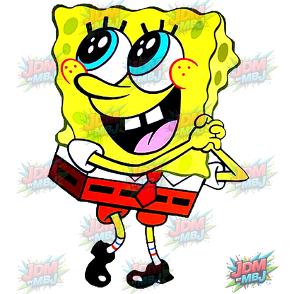 Bob Esponja Pantalones Cuadrados (DTF) - Planchado (25 cm)