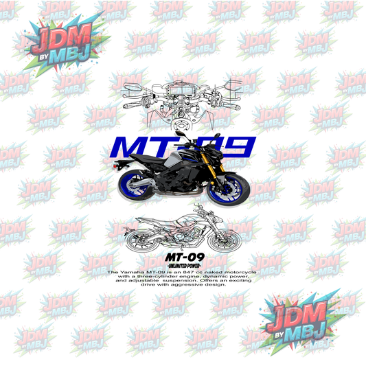 Iron On - Motorcycle  DTF