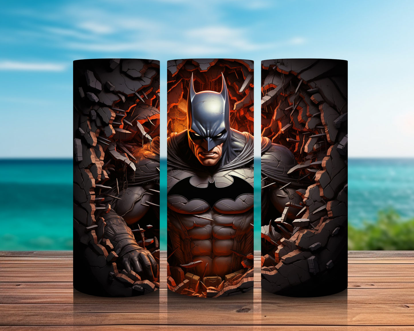 Inspirado en superhéroes 3D en impresiones de sublimación de pared