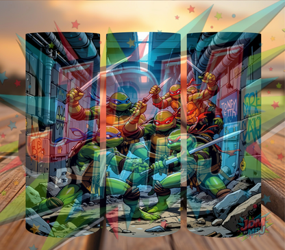 Inspirado en las impresiones de sublimación de las Tortugas Ninja Adolescentes