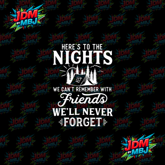 Iron On - Here To The Nights DTF 20cm