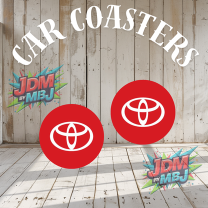 Juego de 2 posavasos para coche fabricados