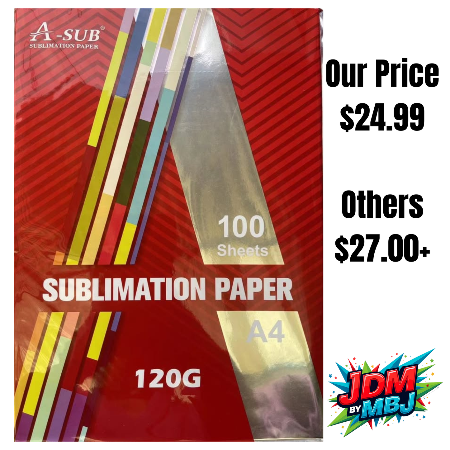 A-SUB Sublimation Paper 120gsm (100 packet)