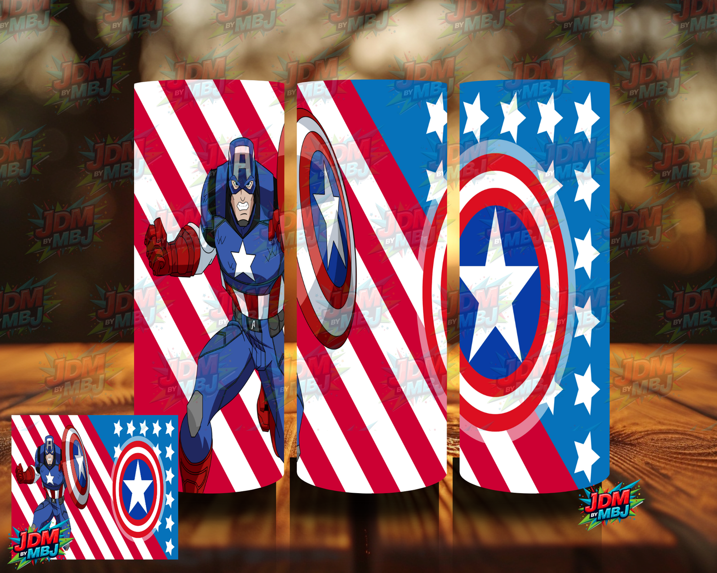 Inspired by Captain America Sublimation Prints