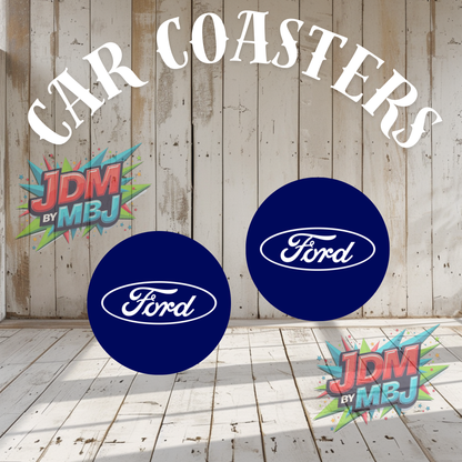 Juego de 2 posavasos para coche fabricados