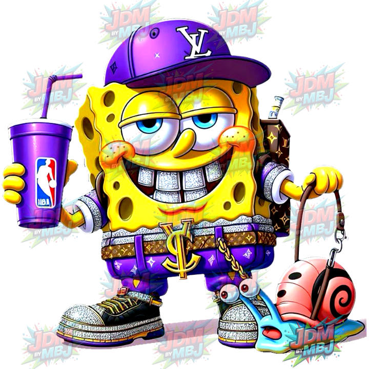 Iron On - Sponge Bob Square Pants  DTF 25cm