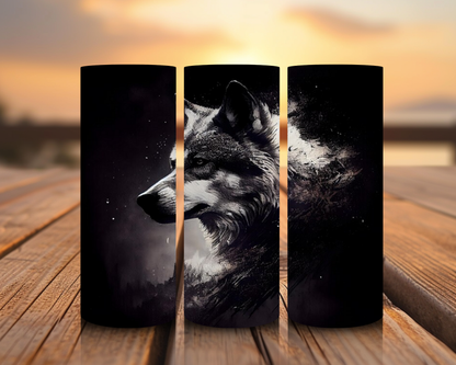 Inspirado en impresiones de sublimación de lobos