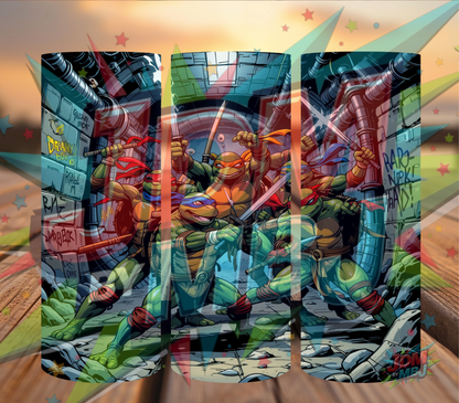 Inspirado en las impresiones de sublimación de las Tortugas Ninja Adolescentes