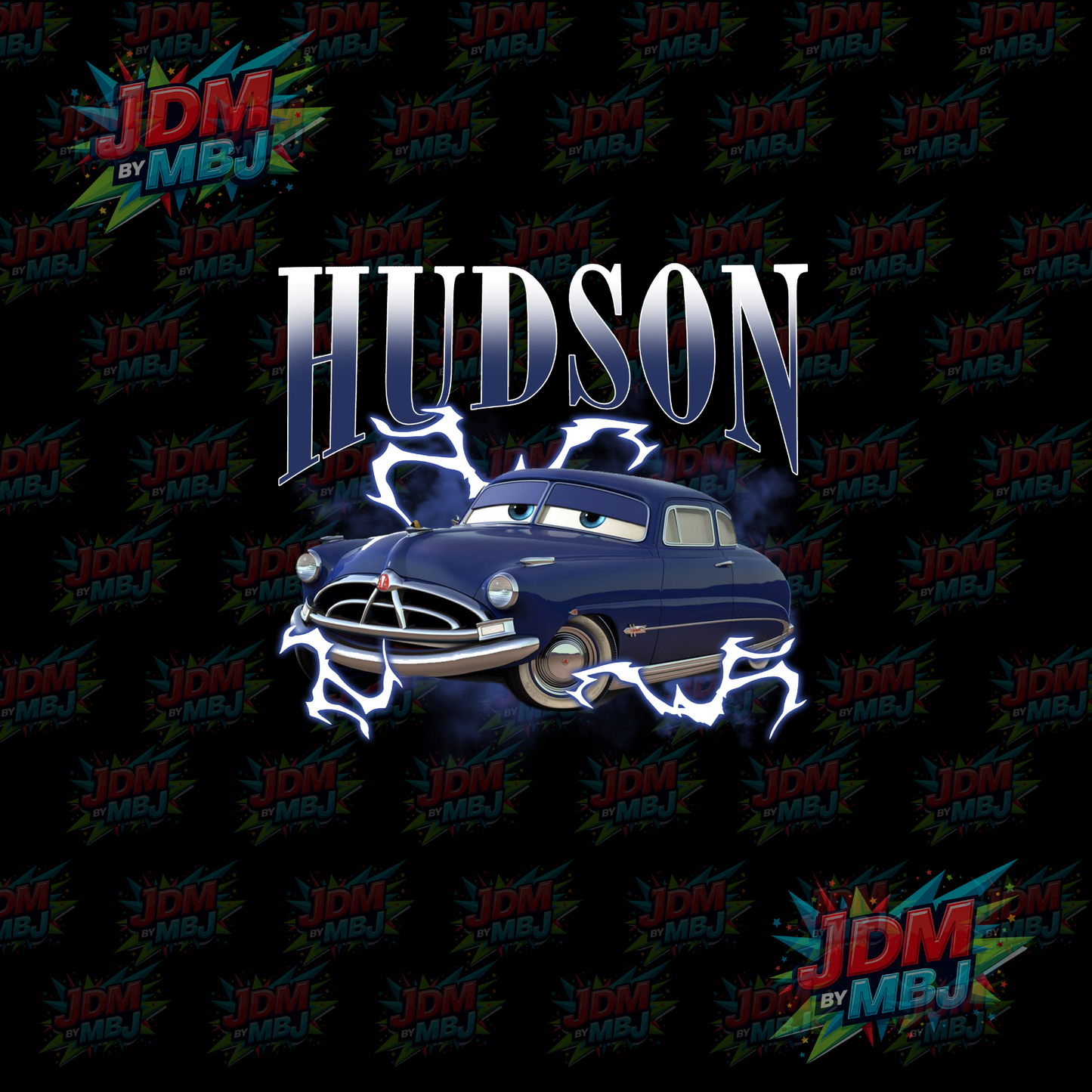 Iron On - Hudson "Lighting McQueen" DTF 24cm