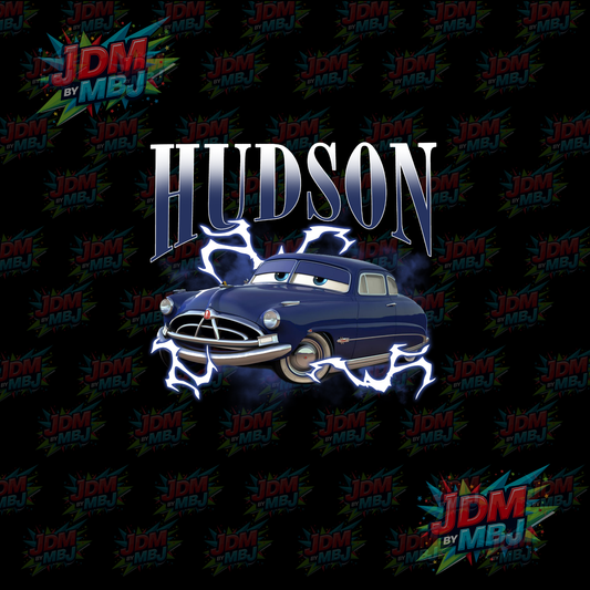 Iron On - Hudson "Lighting McQueen" DTF 24cm