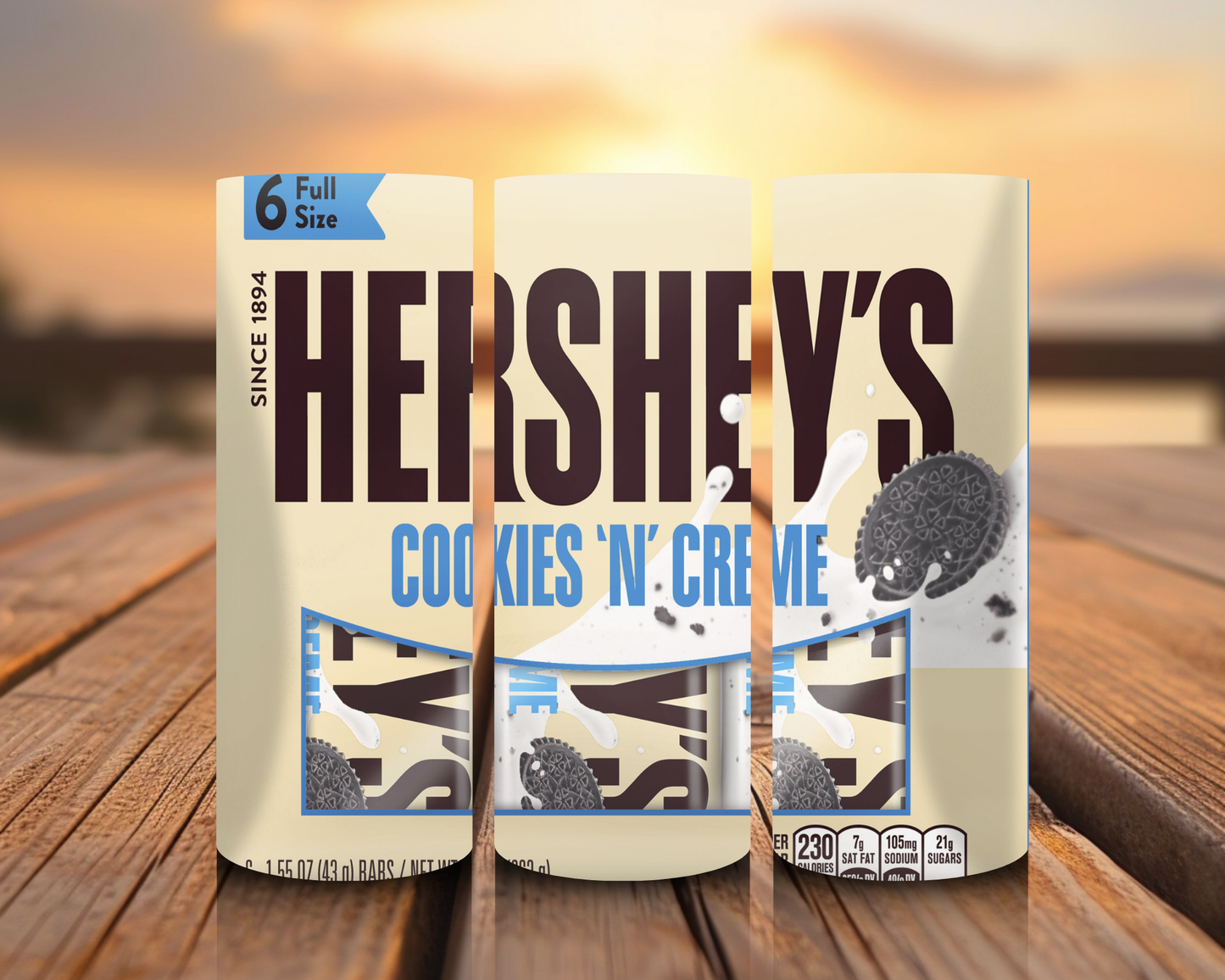 Inspirado en impresiones de sublimación de snacks