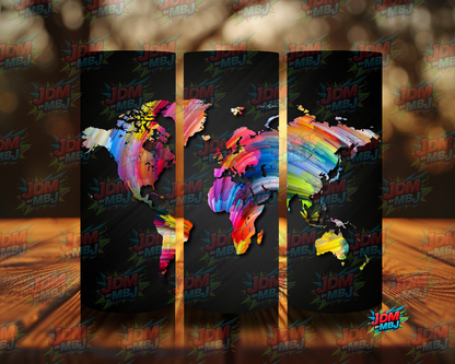 Inspired by World Maps Sublimation Prints