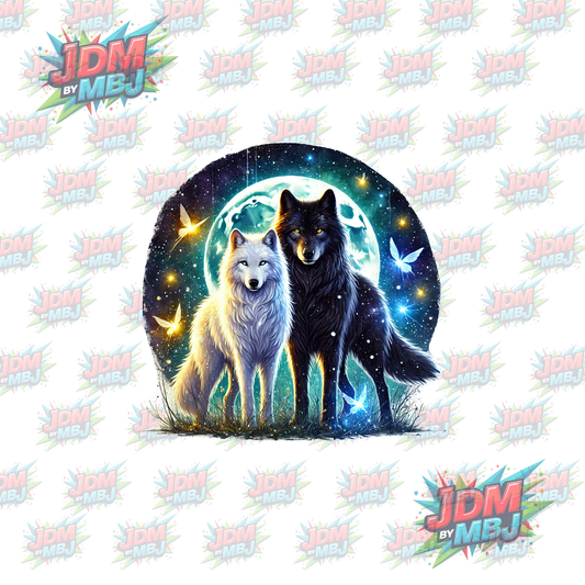 Transferencia térmica - Lobo misterioso DTF 25 cm