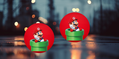 Impresiones de sublimación de posavasos de Super Mario (8 por página)