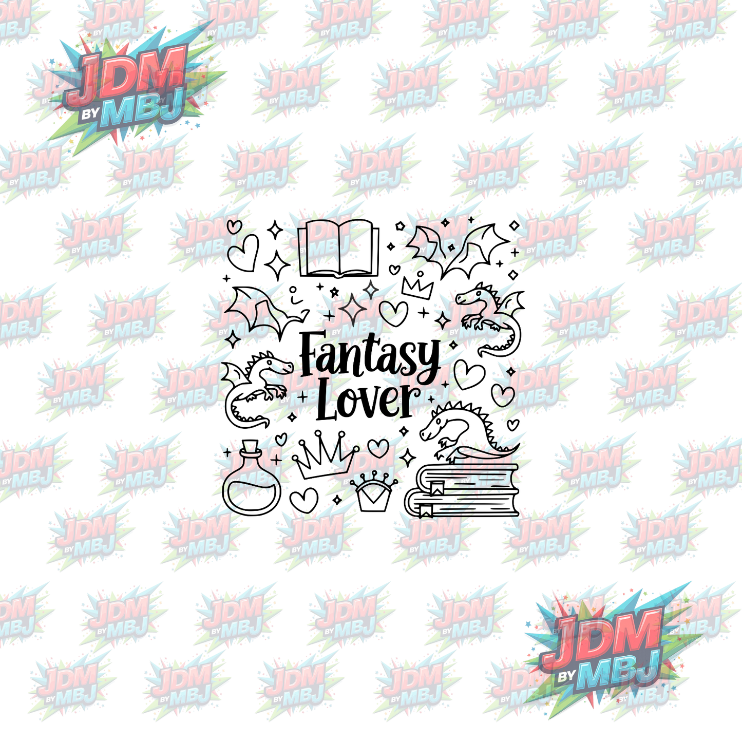 Iron On -  Fantasy Lover DTF 20cm