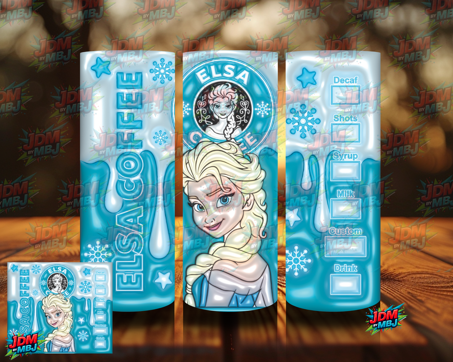 Bubble Style "Coffee" Sublimation Prints