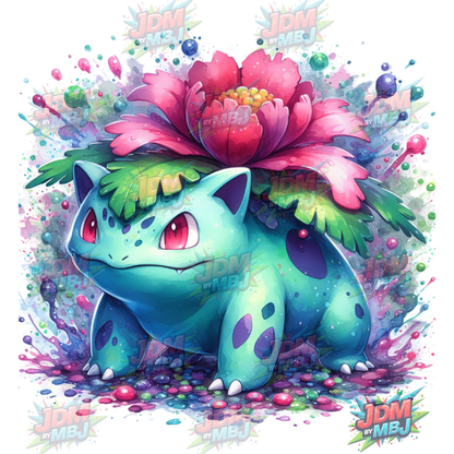 Pegatina termoadhesiva de Pokémon (2) DTF de 25 cm