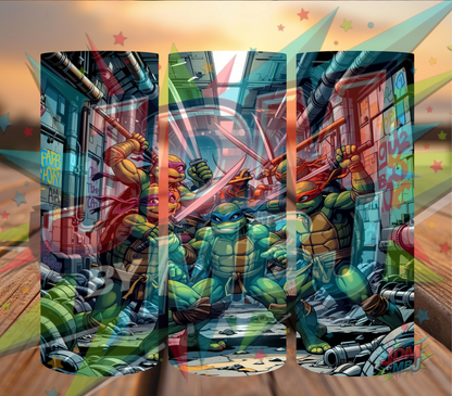 Inspirado en las impresiones de sublimación de las Tortugas Ninja Adolescentes