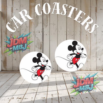 Juego de 2 posavasos para coche fabricados