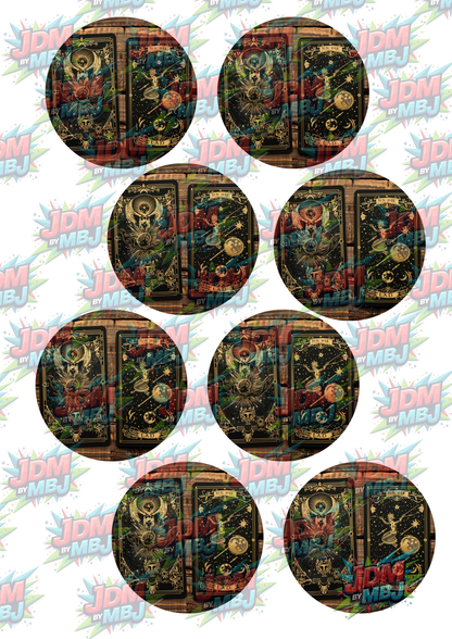 Impresiones de sublimación de posavasos para coche (8 por página)