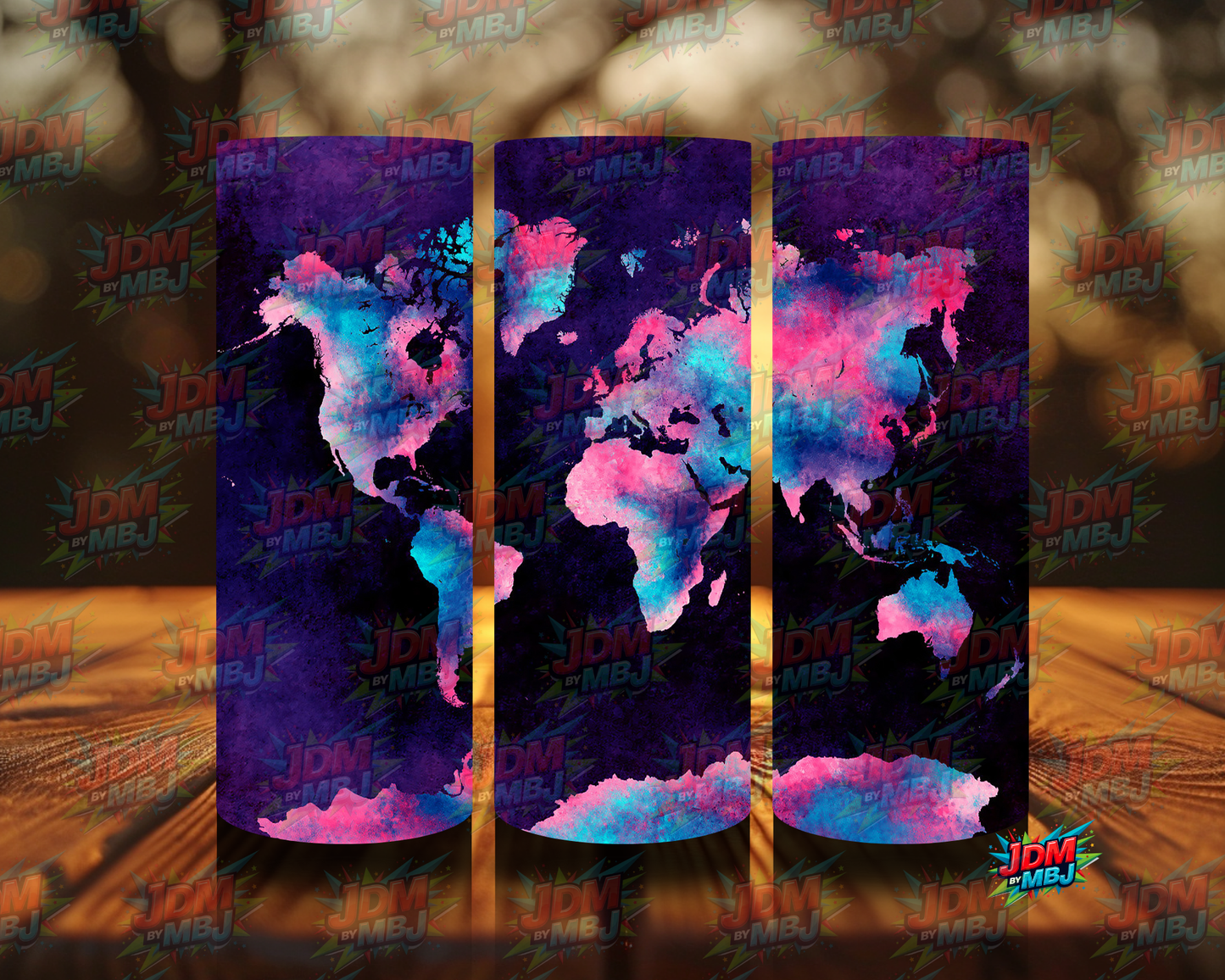 Inspired by World Maps Sublimation Prints